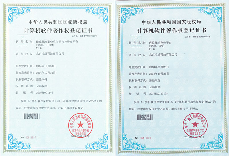 元內(nèi)控著作權證書 元內(nèi)控著作權證書